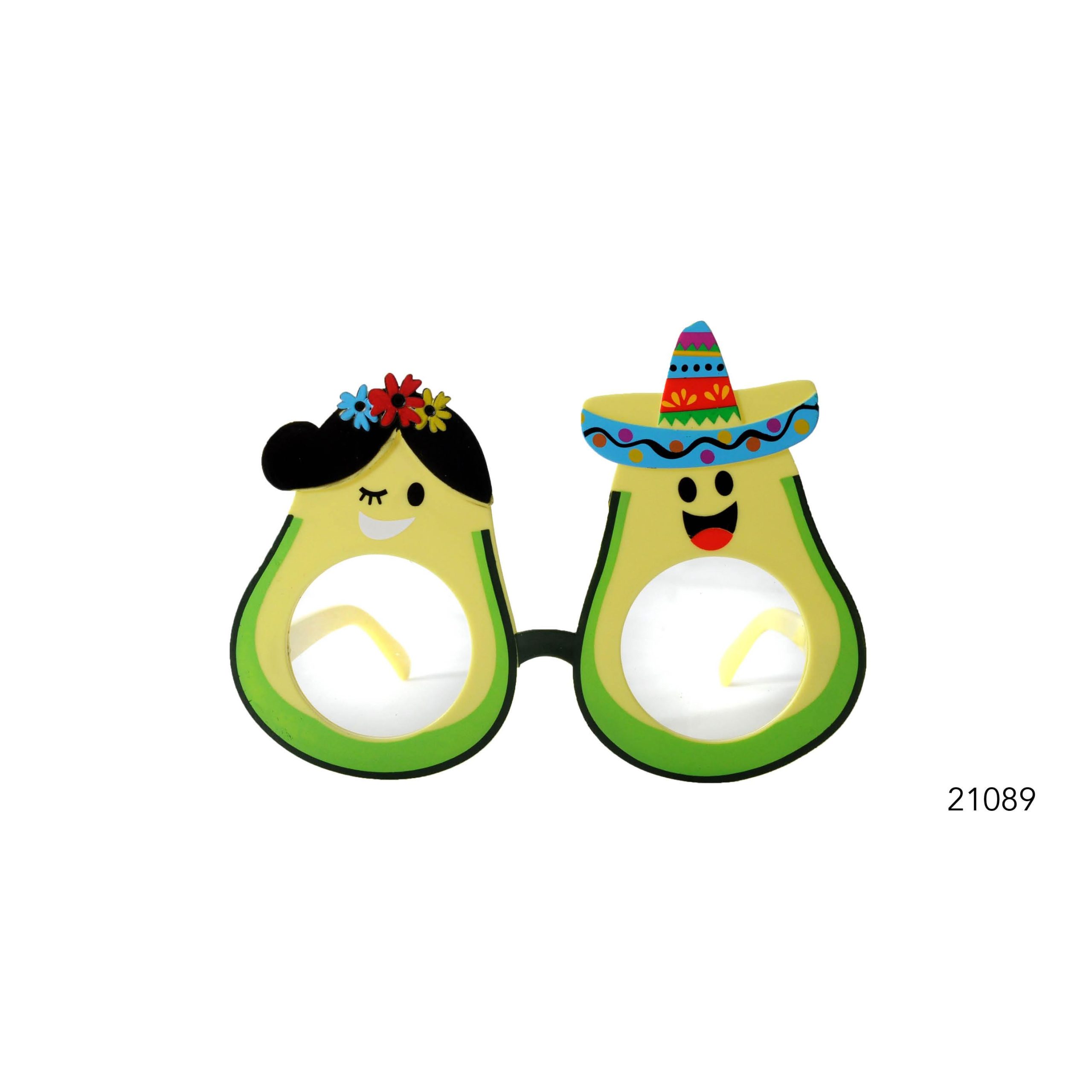 Party Glasses Mexican Avocado – Themes, 1990s (PGE-02886)