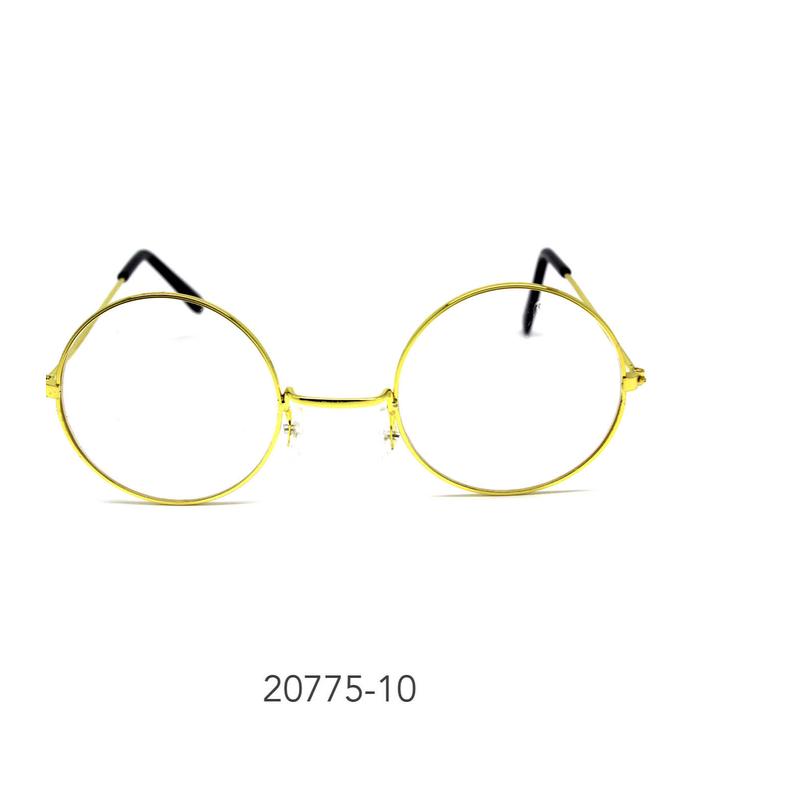 Party Glasses Hippie S Clear Lens Gold – Events, 100 Days (PGE-09610)