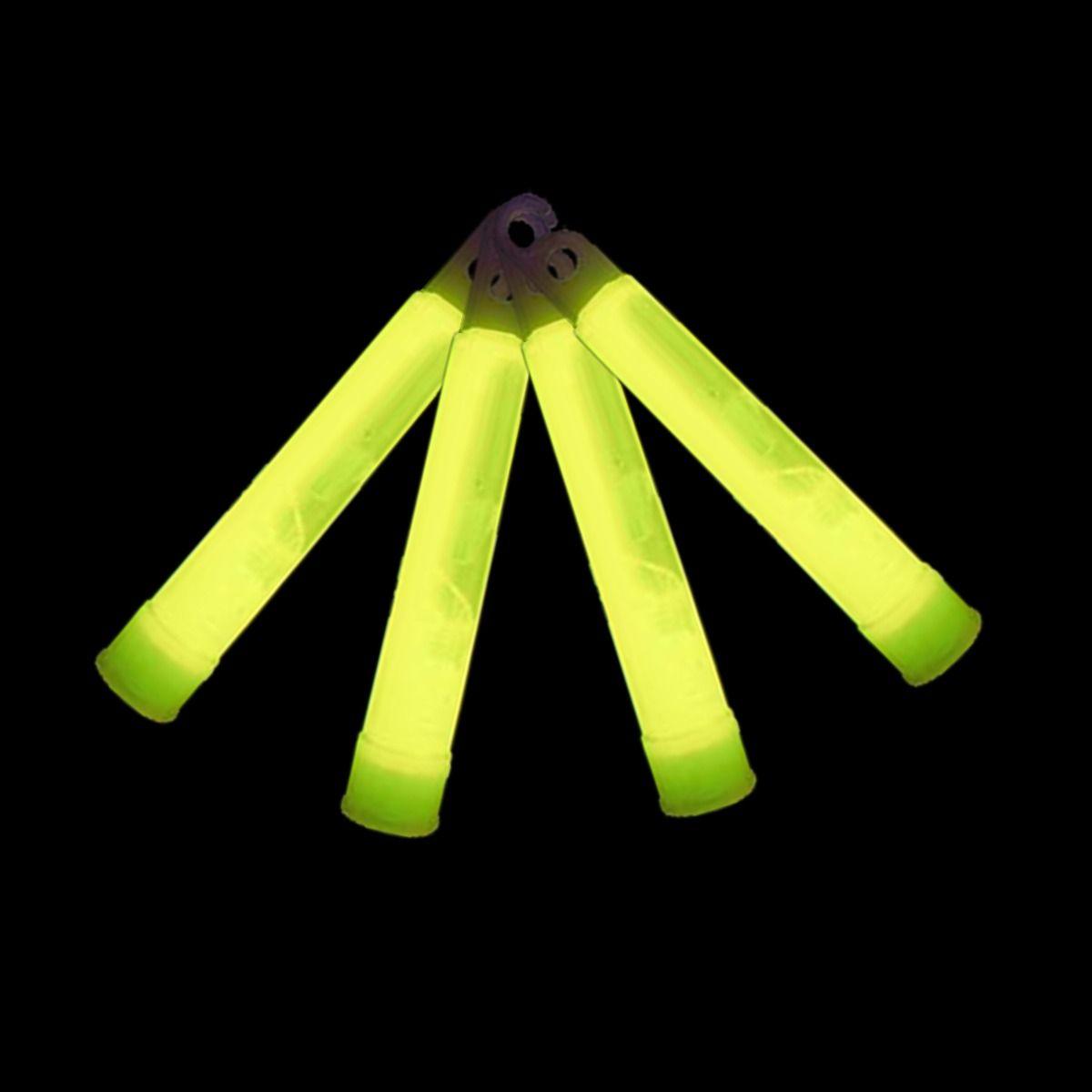 4″ Glow Yellow Sticks With Lanyard One Colour x 50  – Glow Products, Jewellery & Headwear (PGE-11067)