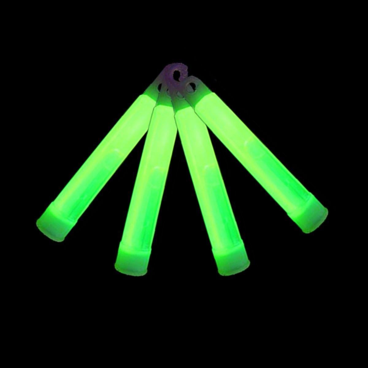4″ Glow Green Sticks With Lanyard One Colour x 50  – Night Golf Products (PGE-11192)