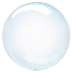 Crystal Blue Bubble Balloon 45cm (18″) Wide 6.5cm open neck  – Balloons, Bubbles (PGE-11297)